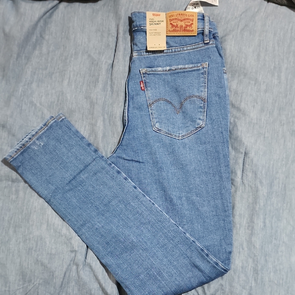 Levi's 721 High Rise Skinny Jeans Sz 28